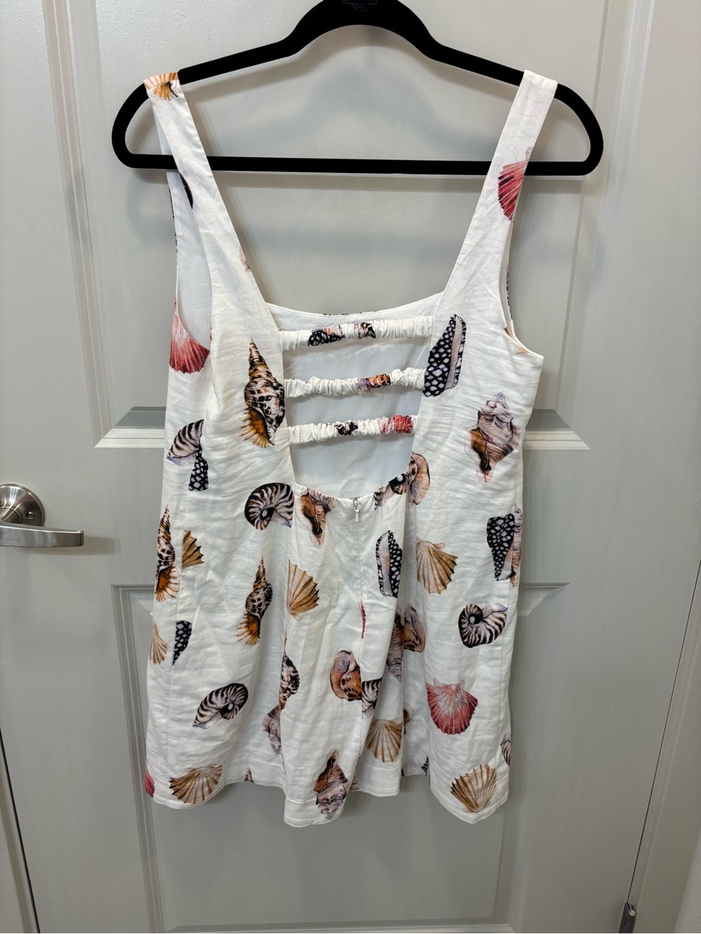 Show Me Your MuMu White Mini Dress with Seashell Print NWT - Picture 5 of 6